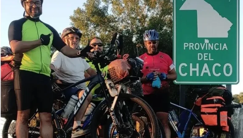 PEREGRINOS DESDE SANTA FE PEDALEAN CAMINO A LA BASÍLICA DE ITATÍ