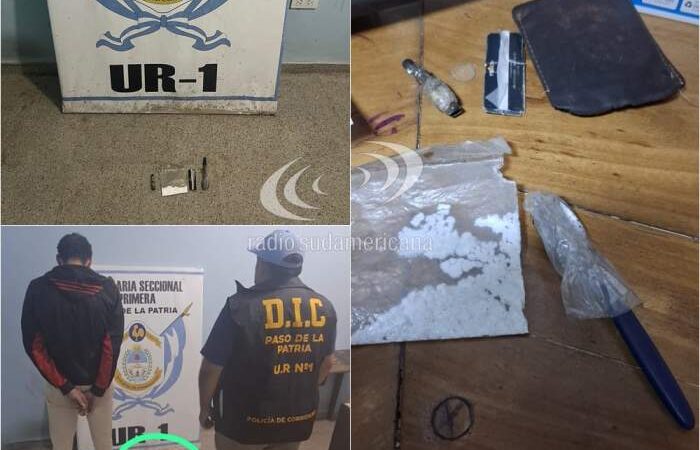 ATRAPARON A «PABLITO» CON COCAÍNA EN PLENO JUEVES SANTO