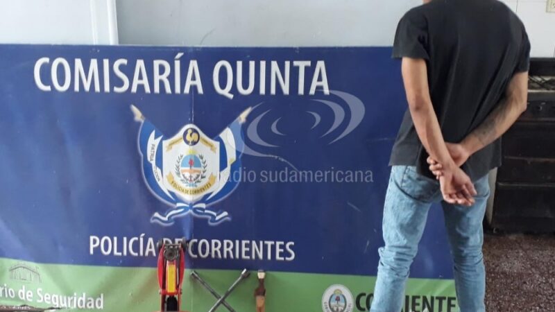 DETUVIERON A «MORRÓN» POR EL ROBO DE ELEMENTOS DE UN AUTO