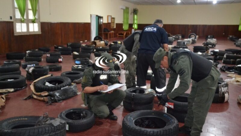 SANTO TOMÉ: LLEVABAN ILEGALMENTE 272 NEUMÁTICOS EN ENCOMIENDAS